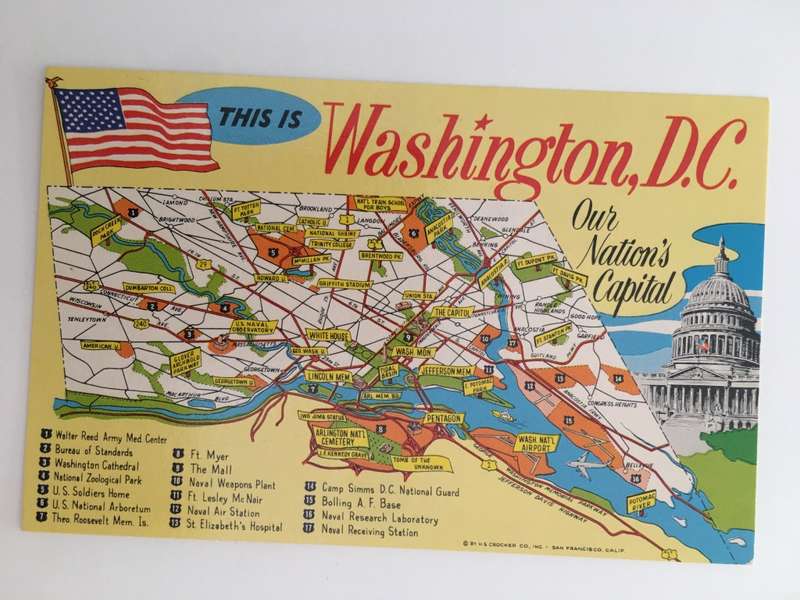 LOVELY WASHINGTON D.C POST CARD