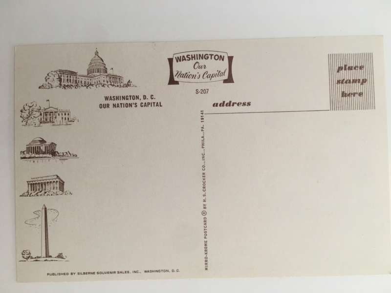 LOVELY WASHINGTON D.C POST CARD