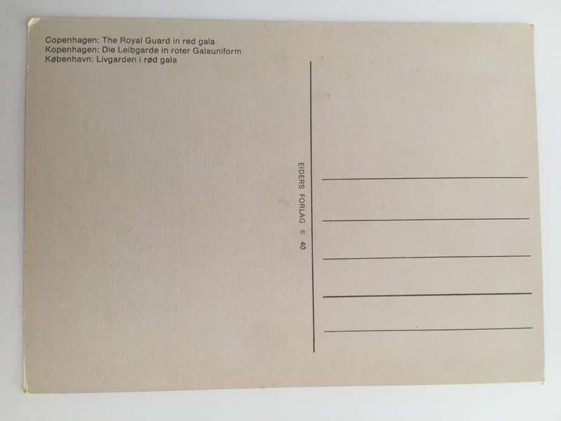 POST CARD - THE ROYAL GUARD COPENHAGEN