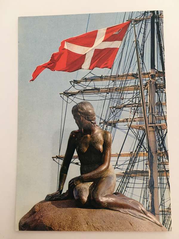 LOVELY POST CARD DENMARK THE LITTLE MERMAID