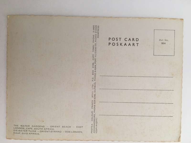 VINTAGE POST CARD ORIENT GARDENS ORIENT BEACH EAST LONDON