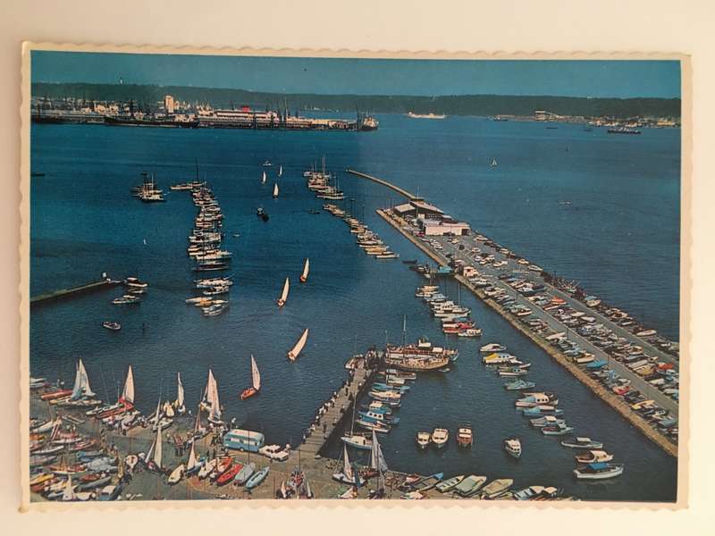 LOVELY POSTCARD OF DURBAN YACHT BASIN