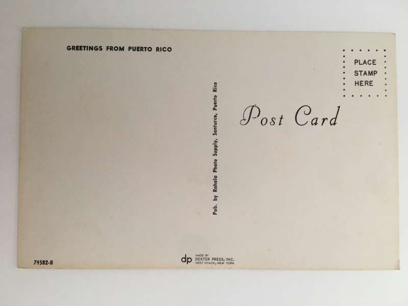 VINTAGE POSTCARD PEURTO RICO