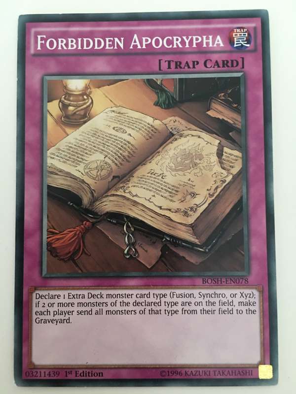YU-GI-OH TRADING CARD - FORBIDDEN APOCRYPHA