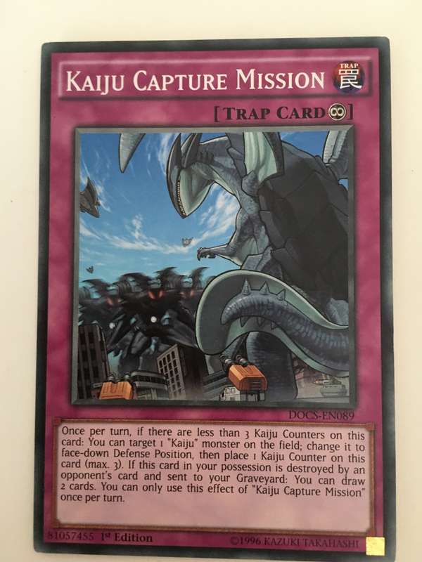 YU-GI-OH TRADING CARD - KAIJU CAPTURE MISSION