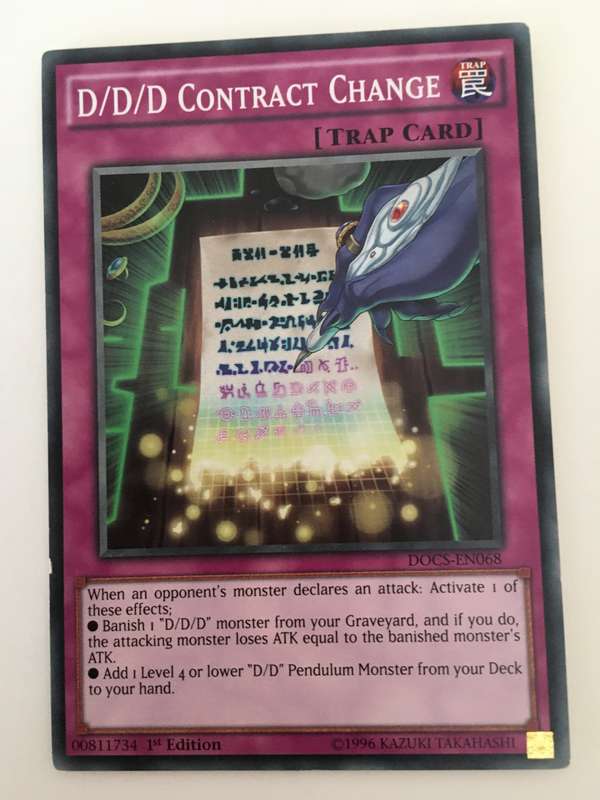 YU-GI-OH TRADING CARD - D/D/D CONTRACT CHANGE