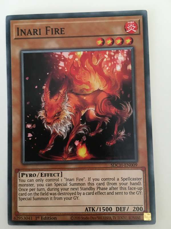YU-GI-OH TRADING CARD - INARI FIRE