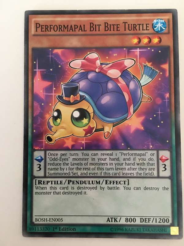 YU-GI-OH TRADING CARD - PERFORMAPAL BIT BITE TURTLE