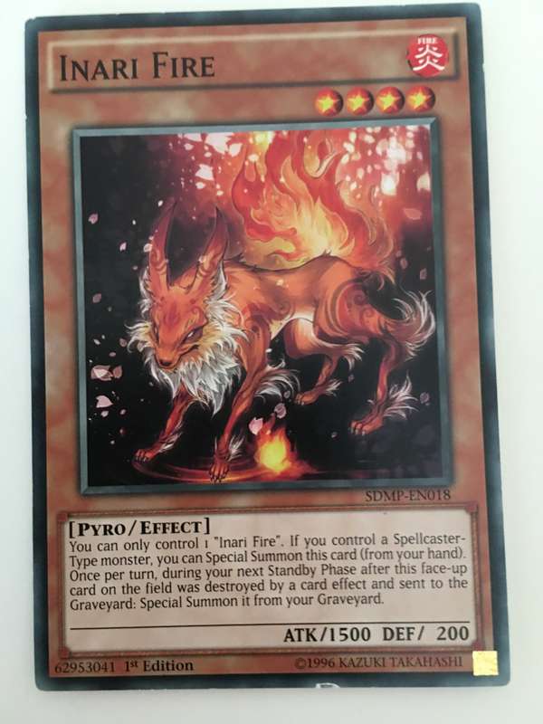 YU-GI-OH TRADING CARD - INARI FIRE