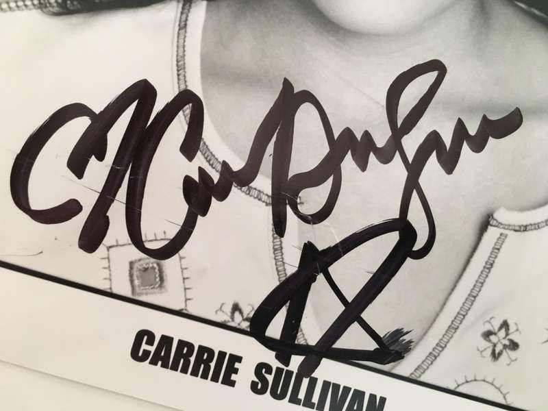 AUTOGRAPHED / SIGNED - CARRIE SULLIVAN  TV SERIES FRIENDS AND PAY IT FORWARD  ACTRESS  A4 SIZE