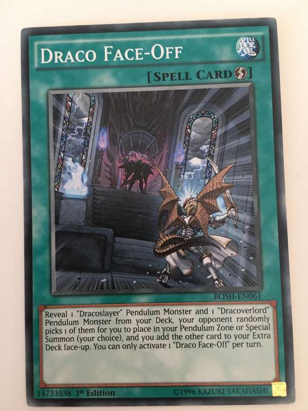 YU-GI-OH TRADING CARD - DRACO FACE-OFF