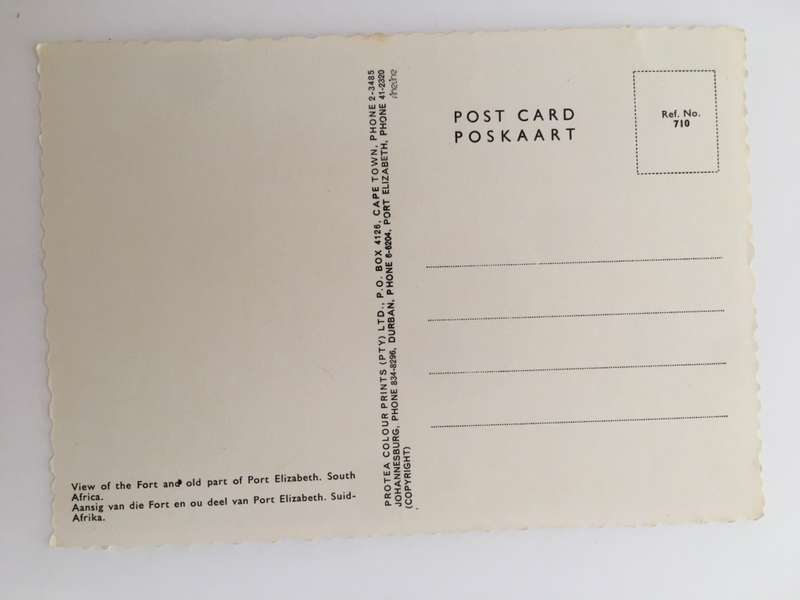 VINTAGE POSTCARD PORT ELIZABETH - FORT FREDERICK