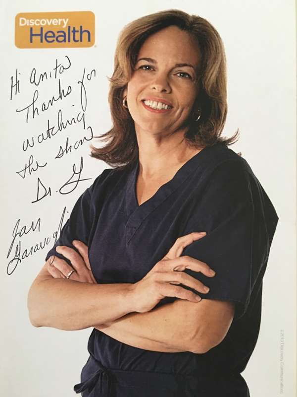 AUTOGRAPHED / SIGNED - DR JAN GARAVAGLIA  AS DR  `G`