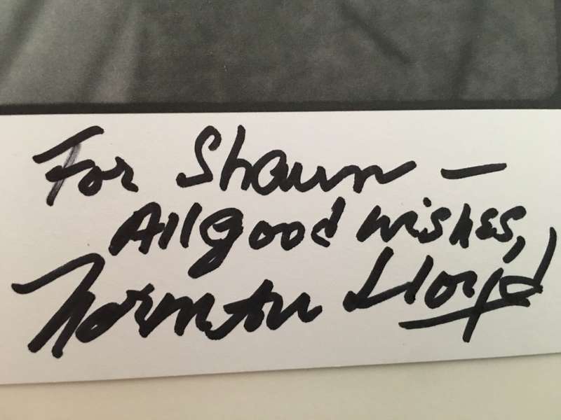 AUTOGRAPHED SIGNED - A4 NORMAN LLOYD - SPELL BOUND IN HER SHOES