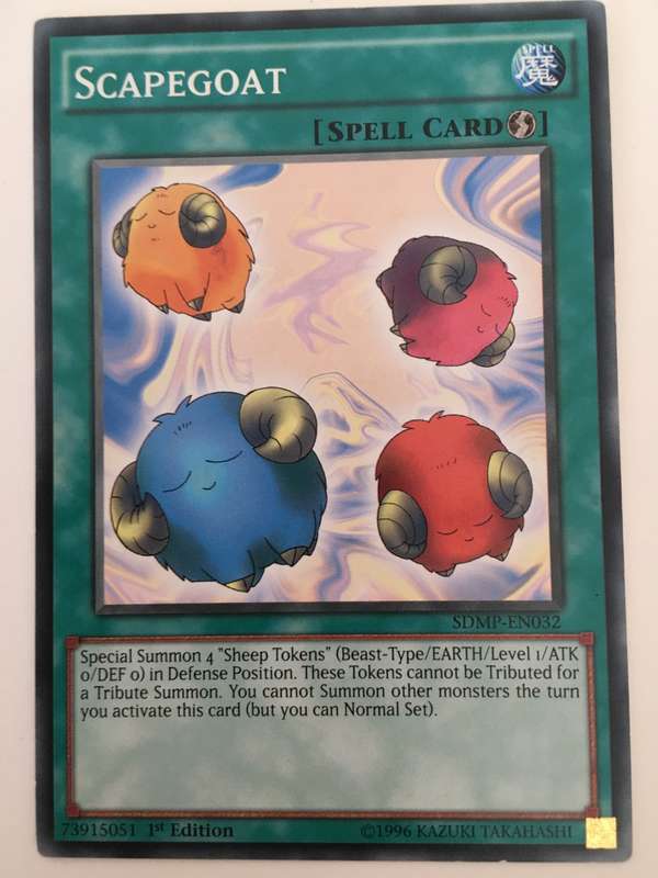 YU-GI-OH TRADING CARD - SCAPEGOAT