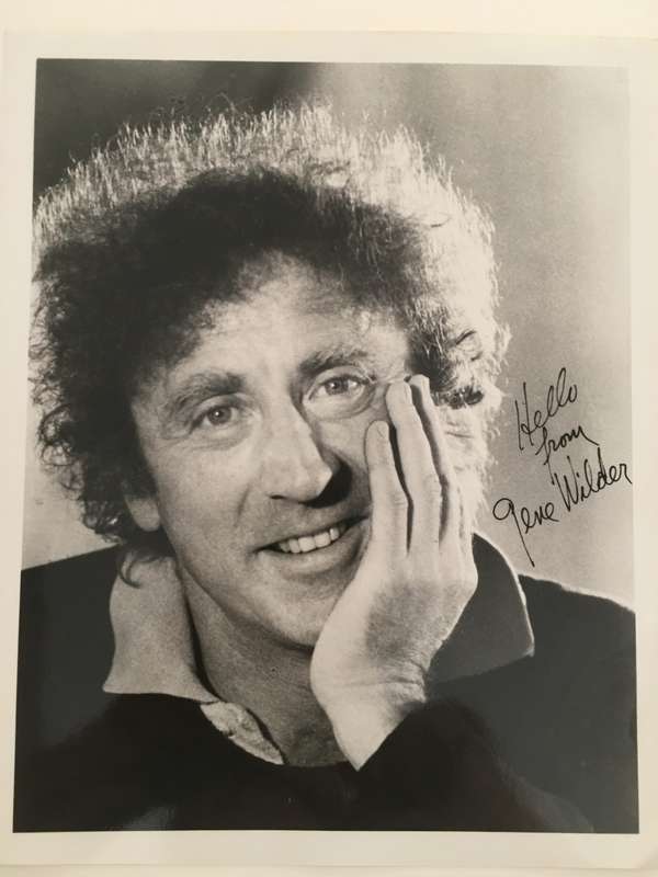PRINTED AUTOGRAPH - GENE WILDER - CHARLIE AND THE CHOCOLATE FACTORY  A4 SIZE