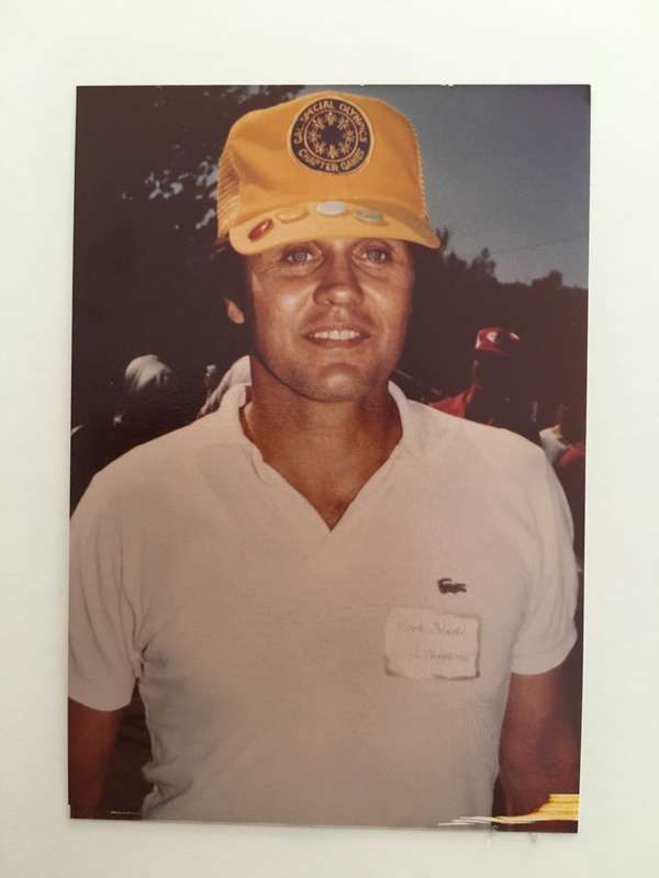 MARK SLADE SMALL PHOTO AND FAN CLUB NOTE - HIGH CHAPERAL