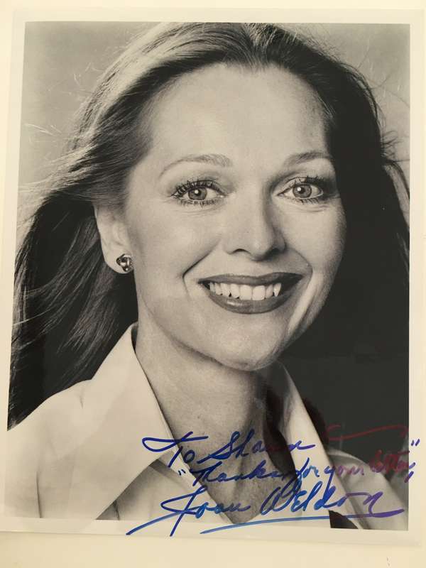 AUTOGRAPHED/ SIGNED  - JOAN WELDON -  HOME BEFORE DARK  - CLASSIC ACTRESS  A4 SIZE
