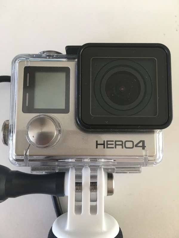 LOVELY  HERO 4 GO PRO ACTION CAMERA WITH STICK WATER PROOF CASE BATTERIES AND SD CARD