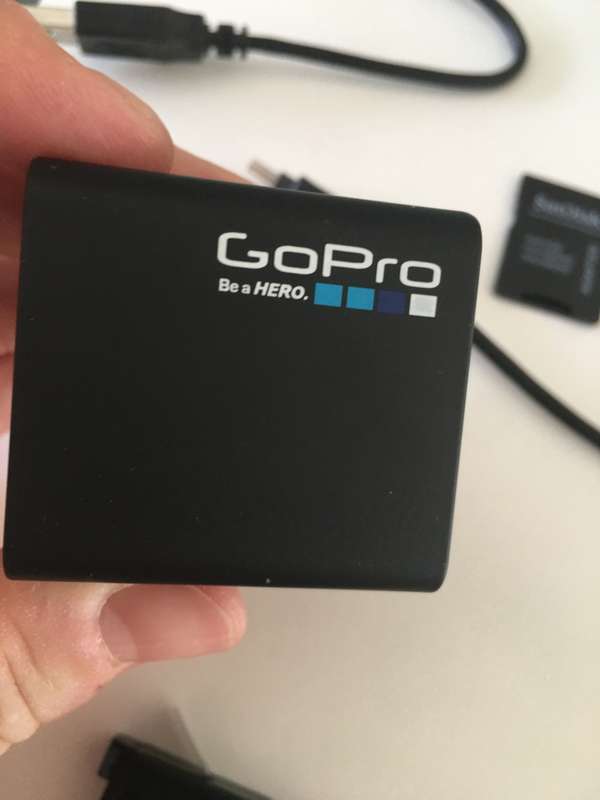 LOVELY  HERO 4 GO PRO ACTION CAMERA WITH STICK WATER PROOF CASE BATTERIES AND SD CARD