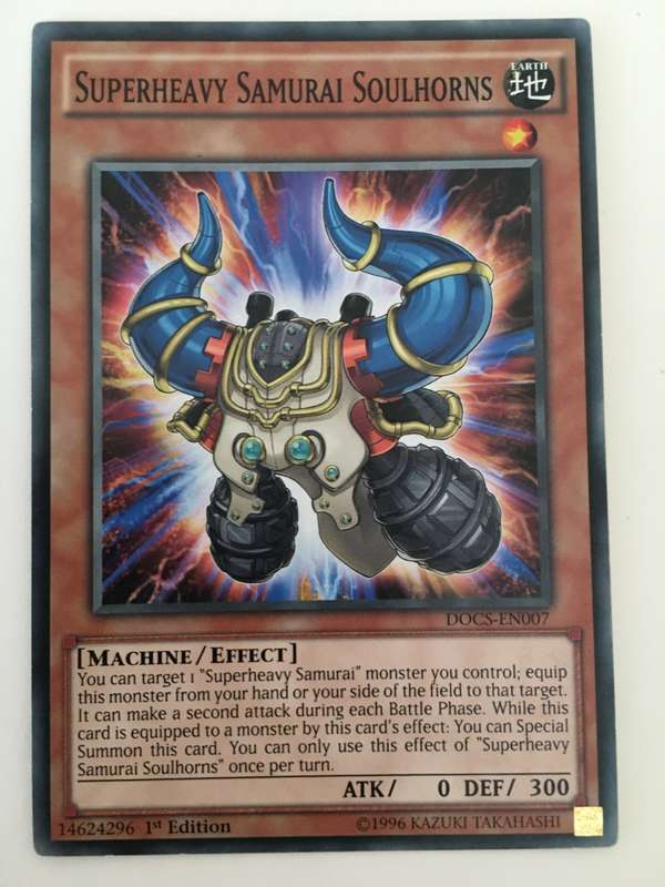 YU-GI-OH TRADING CARD-  SUPERHEAVY SAMURAI SOULHORNS