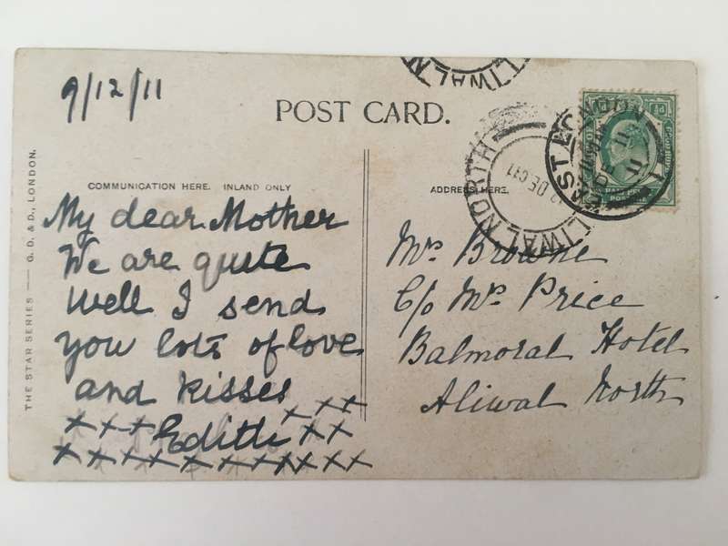 VINTAGE TO ANTIQUE POSTCARD THE EARL OF PEMBROKE  WITH OLD STAMP