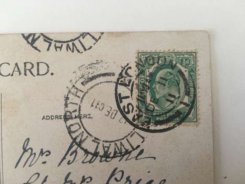 VINTAGE TO ANTIQUE POSTCARD THE EARL OF PEMBROKE  WITH OLD STAMP
