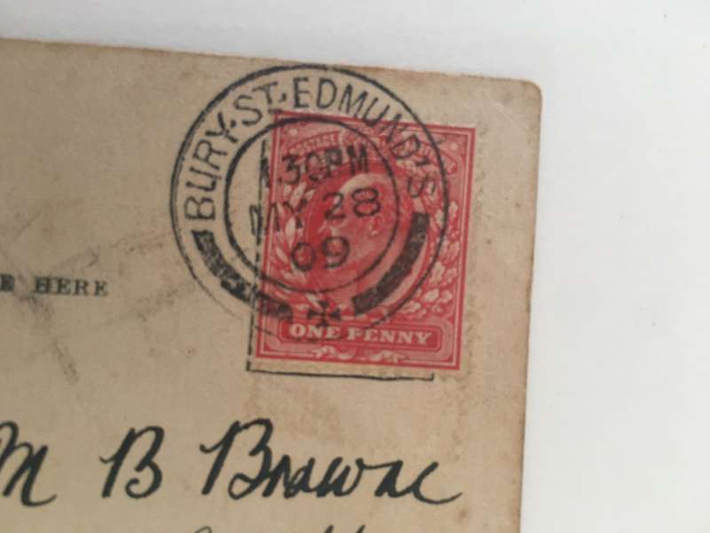 VINTAGE TO ANTIQUE POSTCARD - WITH OLD STAMP