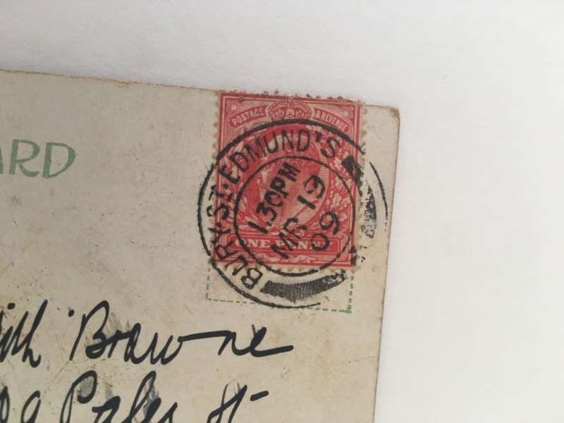 VINTAGE TO ANTIQUE POSTCARD - BOAT ARRIVING - WITH OLD STAMP