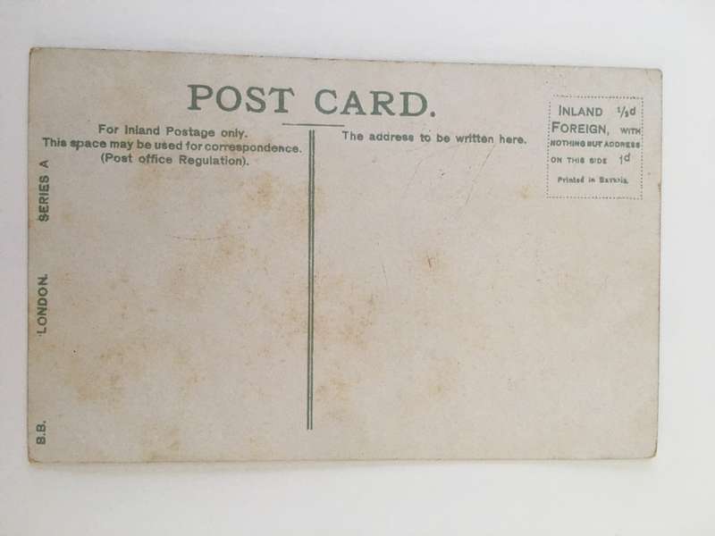 VINTAGE TO ANTIQUE POSTCARD - THE TOWER OF LONDON