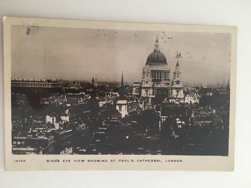 VINTAGE TO ANTIQUE POSTCARD - ST PAULS LONDON