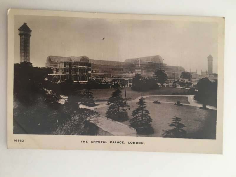 VINTAGE TO ANTIQUE POSTCARD - THE CRYSTAL PALACE LONDON