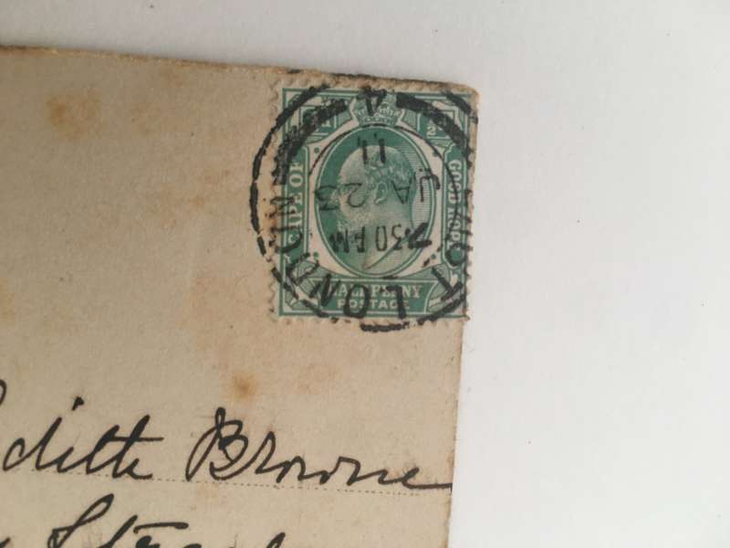 VINTAGE TO ANTIQUE POSTCARD - GERMANY WITH OLD STAMP