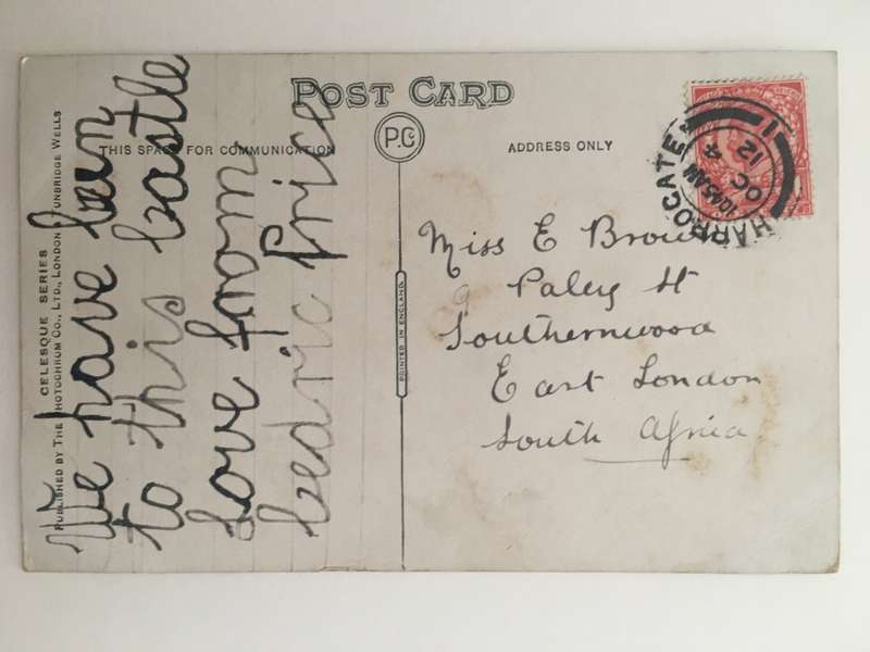 VINTAGE TO ANTIQUE POSTCARD - THE CASTLE - WITH OLD STAMP