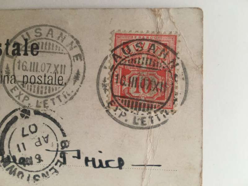 VINTAGE TO ANTIQUE POSTCARD -  WITH OLD STAMP