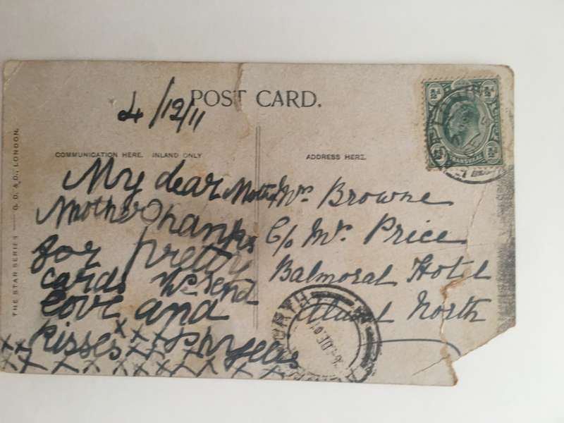 VINTAGE TO ANTIQUE POSTCARD - EARL OF PEMBROKE  POSTCARD HAS A SMALL TEAR WITH OLD STAMP