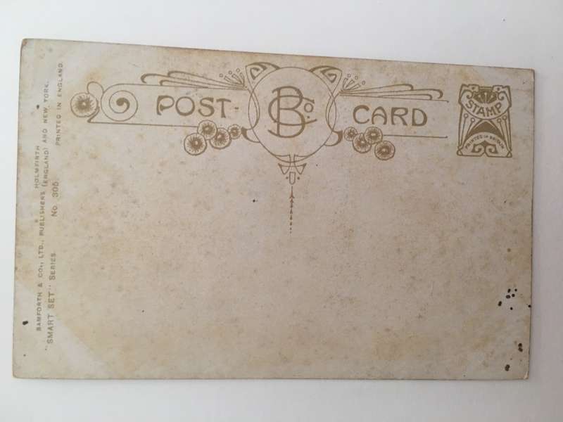 VINTAGE TO ANTIQUE POSTCARD - LUCKY DOG