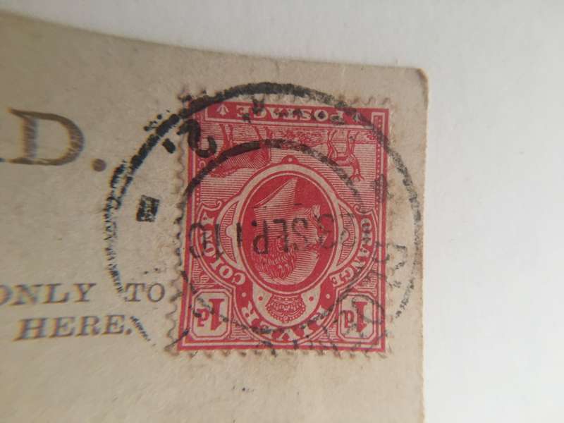 VINTAGE TO ANTIQUE POSTCARD - PLAYMATES -  WITH OLD STAMP