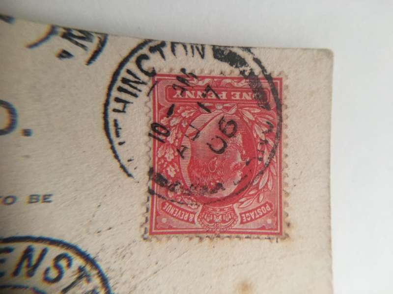 VINTAGE TO ANTIQUE POSTCARD - ROYAL EXCHANGE MANCHESTER - WITH OLD STAMP