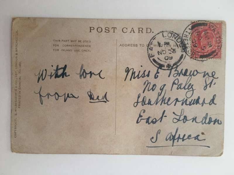 VINTAGE TO ANTIQUE POSTCARD - BRIDGE BETTWS-Y-COED - WITH OLD STAMP