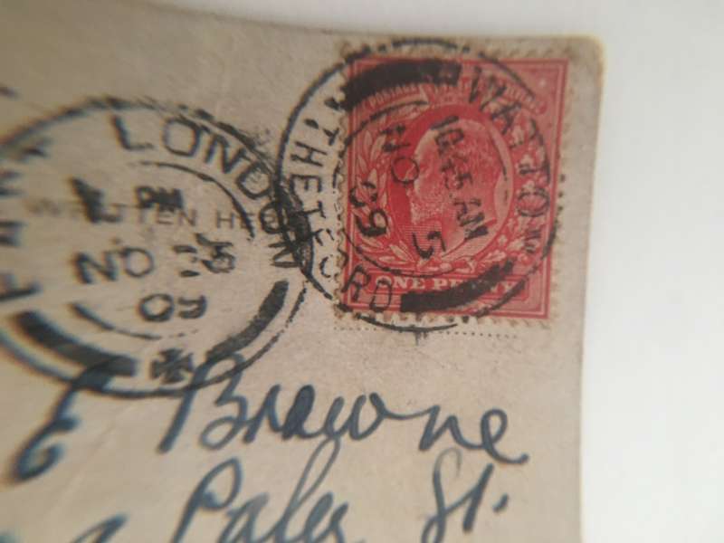 VINTAGE TO ANTIQUE POSTCARD - BRIDGE BETTWS-Y-COED - WITH OLD STAMP