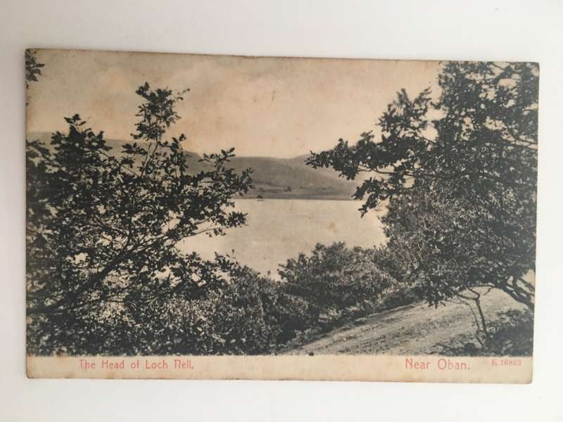 VINTAGE TO ANTIQUE POSTCARD - THE HEAD OF LOCH NELL