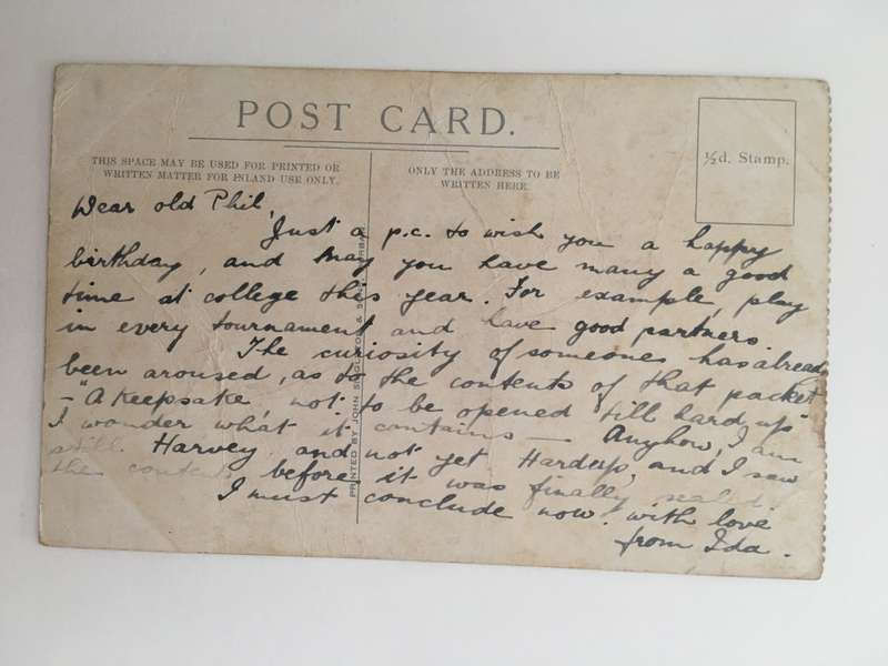 VINTAGE TO ANTIQUE POSTCARD - GARDEN SCENE -