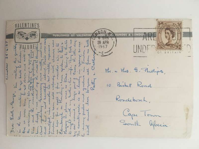 VINTAGE TO ANTIQUE POSTCARD - WITH OLD STAMP