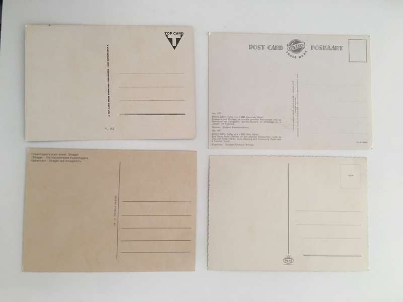 VINTAGE LOT OF 4 POSTCARDS