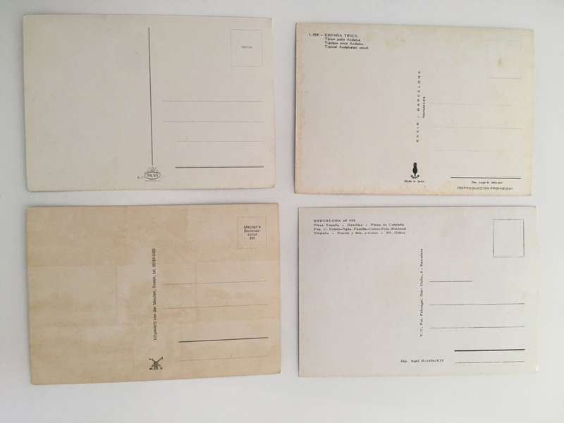 VINTAGE LOT OF 4 POSTCARDS