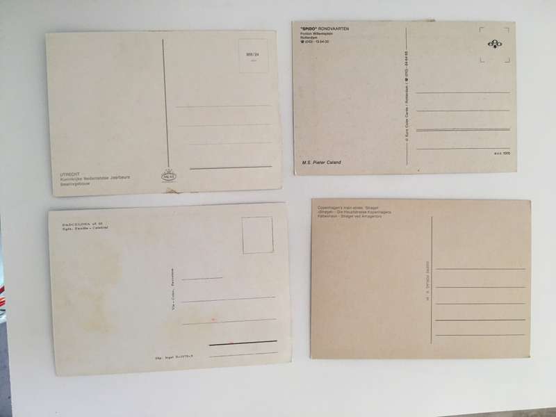 VINTAGE LOT OF 4 POSTCARDS