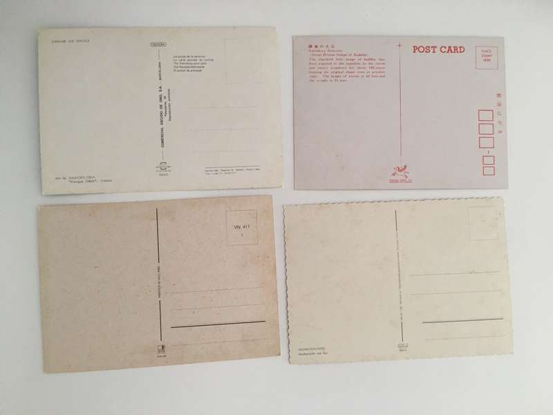 VINTAGE LOT OF 4 POSTCARDS