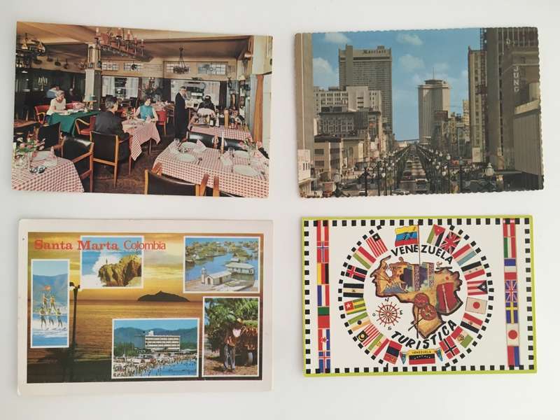 VINTAGE LOT OF 4 POSTCARDS