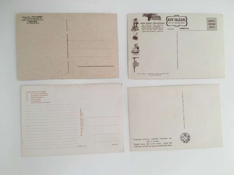 VINTAGE LOT OF 4 POSTCARDS